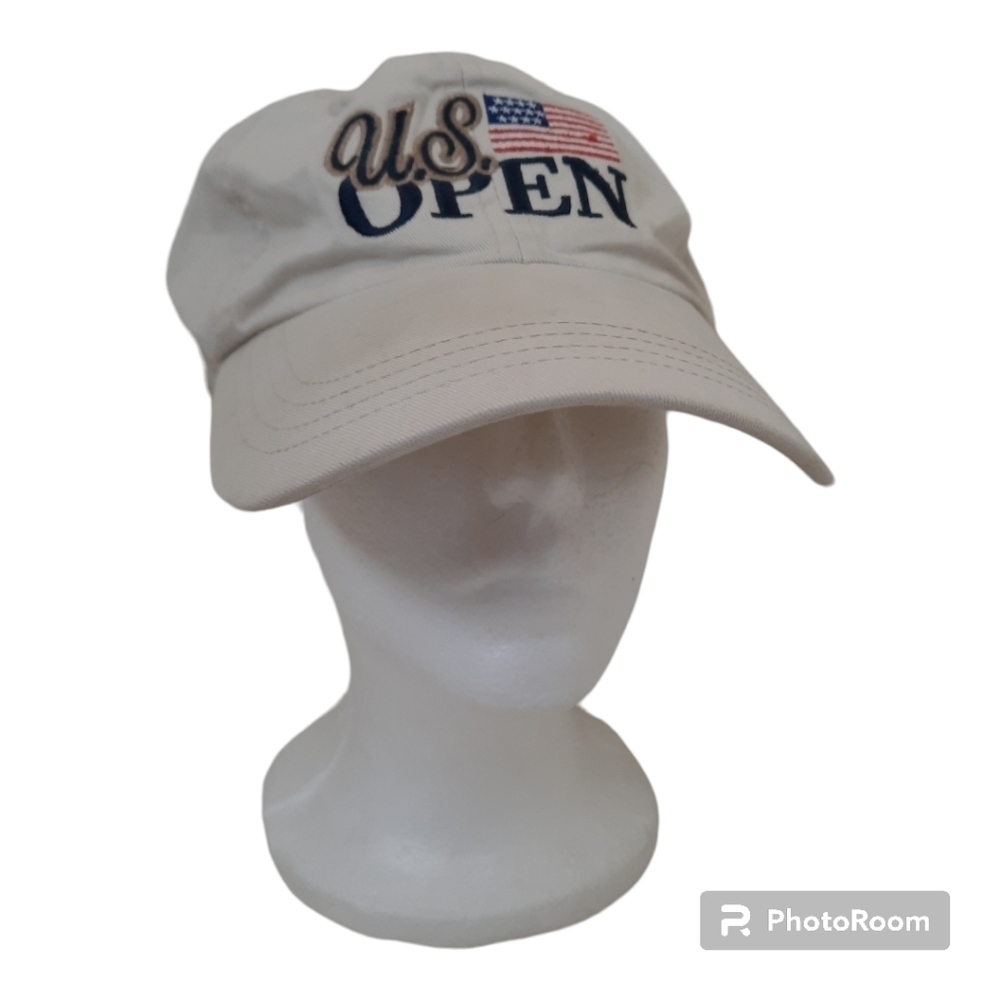 Vintage 2003 Olympia Fields U.S. Open khaki tan embroidered Dad hat